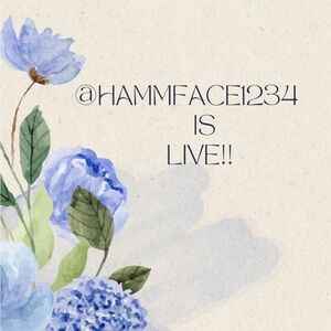 @HAMMFACE1234 IS LIVE!🩵✨